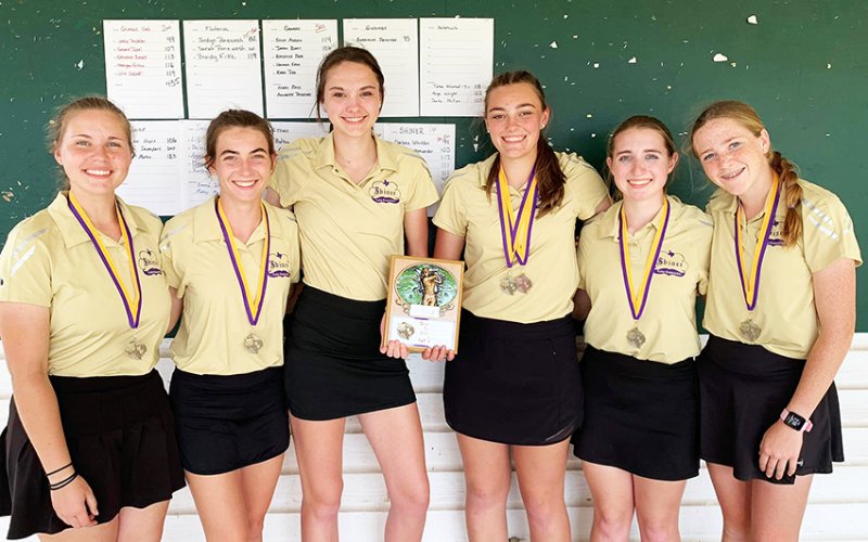 From left is Bri Sofka, Lauren Faldyn, Morgan Lenehan, Chelsea Whiddon, Megan Winkenwerder and Callie Chrismon. Not pictured is Grace Migl and Olivia Akin. Photo courtesy of Michelle Winkenwerder