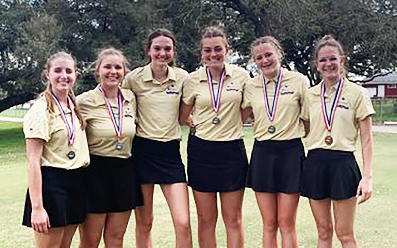 Shiner girls golf team picked up team Silver in Flatonia. Photo courtesy of Michelle Winkenwerder.