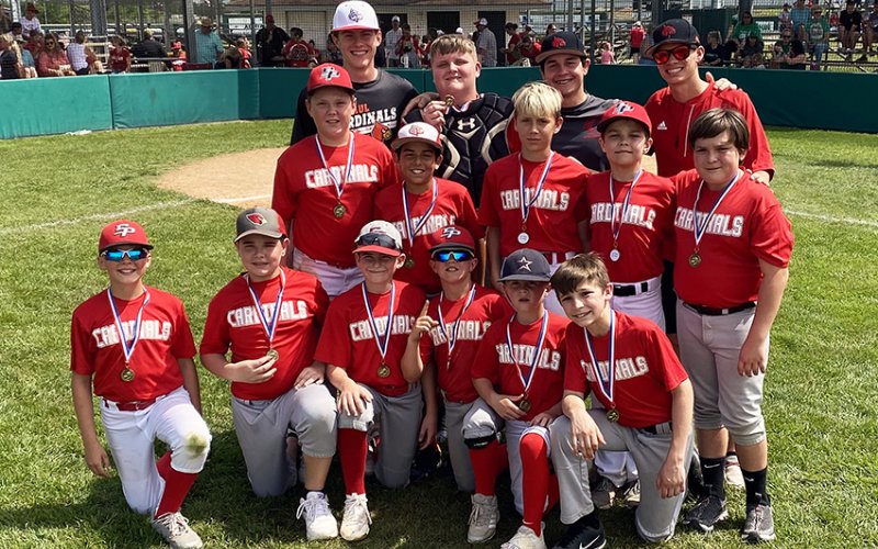 5th and 6th Team Members:  Matt Mozisek, Jude Boedeker, Gabe Werner, Elijah Rodriguez, Ian Kennedy, Austin Wells, Hudson Siegel, Barrett Fehner, Grayson Kisamore, Brody Jackson, and Deuce Blaschke.Student Coaches:  Trent Brown, Jacob Seibert, Jacob Wachsmuth. Photo courtesy of Jake Wachsmuth.