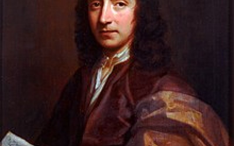 The man started it all, Edmond Halley, 1656-1742, of England.
