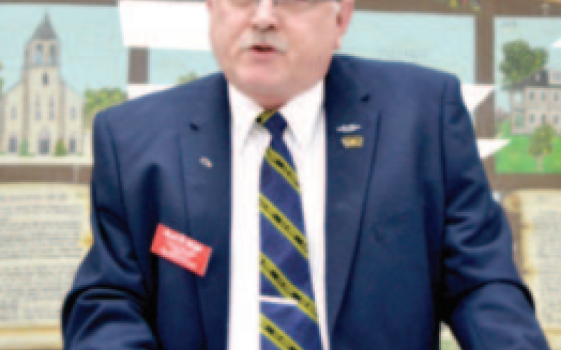 Kevin Bright serving as a key note speaker at this year's Memorial Day ceremony