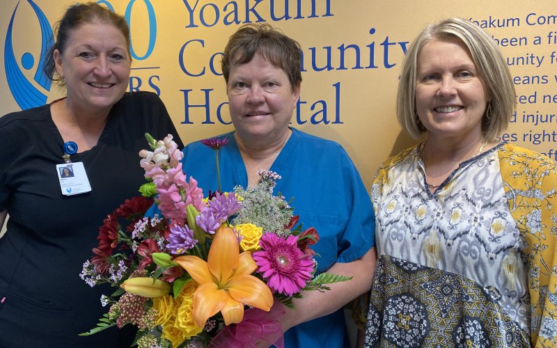 Pictured from left are Kim Mraz, Shari Mikes, and Karen Roznovsky. Contributed photo.