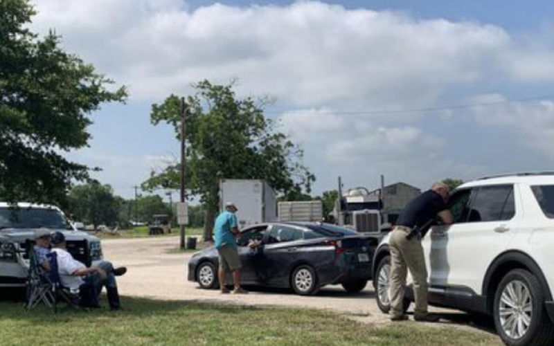 Local residents kept a steady line going throughout the recent citywide cleanup day held in Moulron, filling four large dumpters.