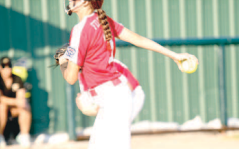 Elizabeth Felcman tossed a no-hitter in the 12-1 win over Seguin.