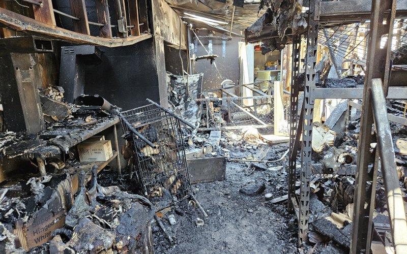 Werner said it was breathtaking just how bad the damage was in some parts of his restaurant.