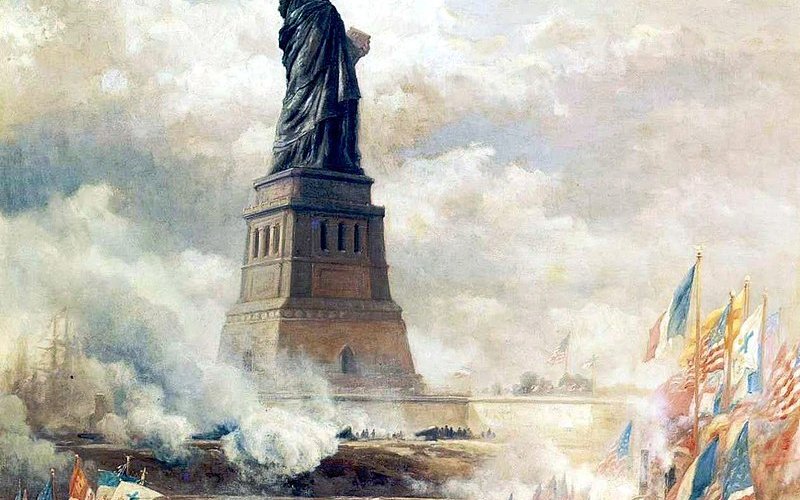 Edward Moran painting in oil. Wikipedia Photo