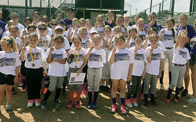 Lady Comanches softball camp group photo. Photo courtesy of Jason Keller.