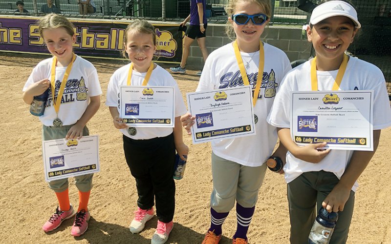 Lady Comanche Awards recipients from left are Chaley Holik, Claire Smolik, Bryleigh Neskora, Camilla Lozano. Photo courtesy of Jason Keller.