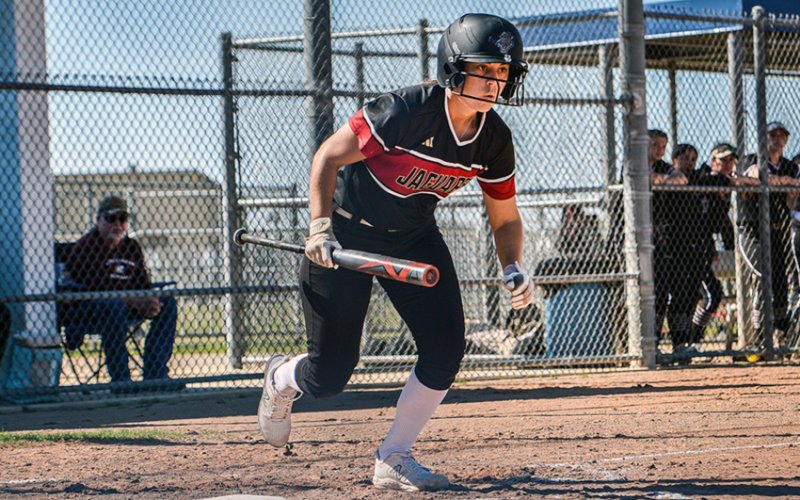 Lauren Caka got 34 total hits at the plate in the 2023 season. Photo courtesy of Howard Esse.