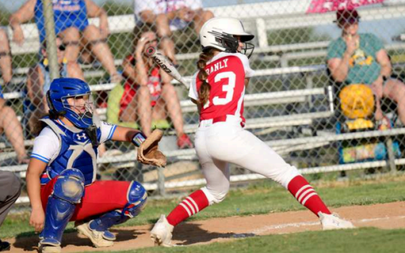 Blair Ranly homered in the 18-5 win Monday night. Chuck Grafe/Tribune-Herald