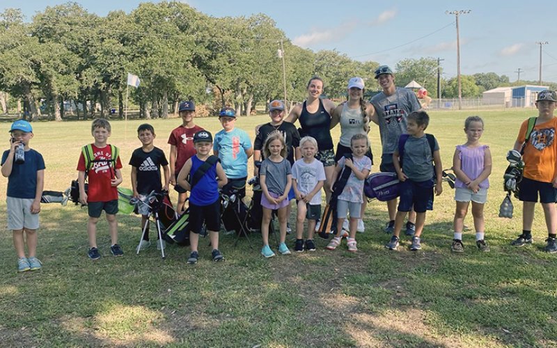 Yoakum Golf Association camp; players ages 9 to 16. Photo courtesy of Nicco Brown.