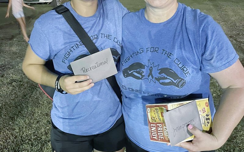 2nd Annual Half Moon Holidays Ladies Tennis Tournament. Recreational division winners are Paula Self and Taylor Self. Photo courtesy of Half Moon Holidays.