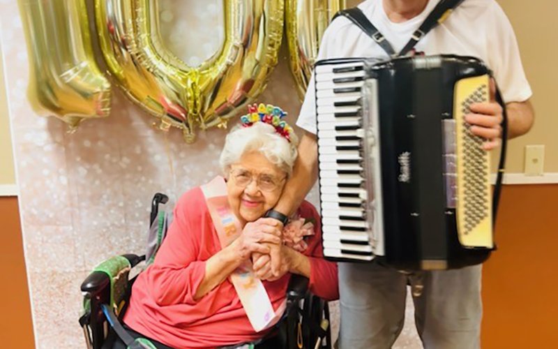 Millie requested music from Ronnie Bruns for her birthday party.
