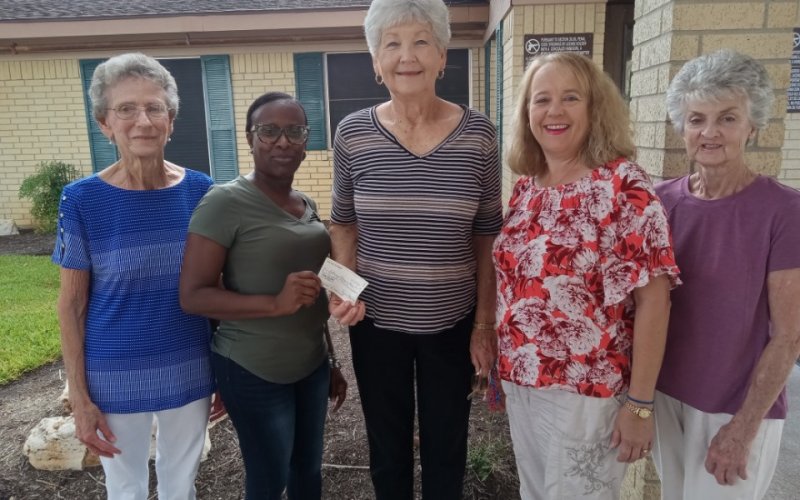 Stevens Nursing Home - left to right, Anita Grabarkievtz, activities director Phyllis Harper-Runnels, Monica Peters and Gussie Kelnar.