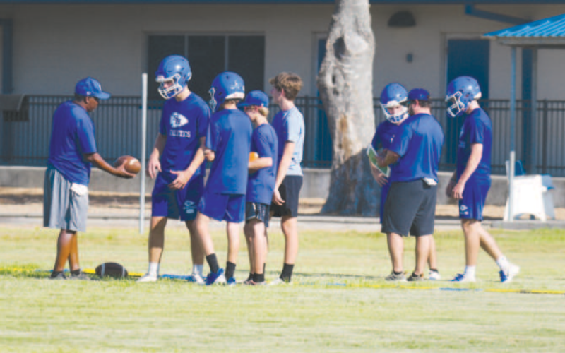 New Sacred Heart head coach Alex Seydler had 21 players at the Indians’ first practice Monday morning.