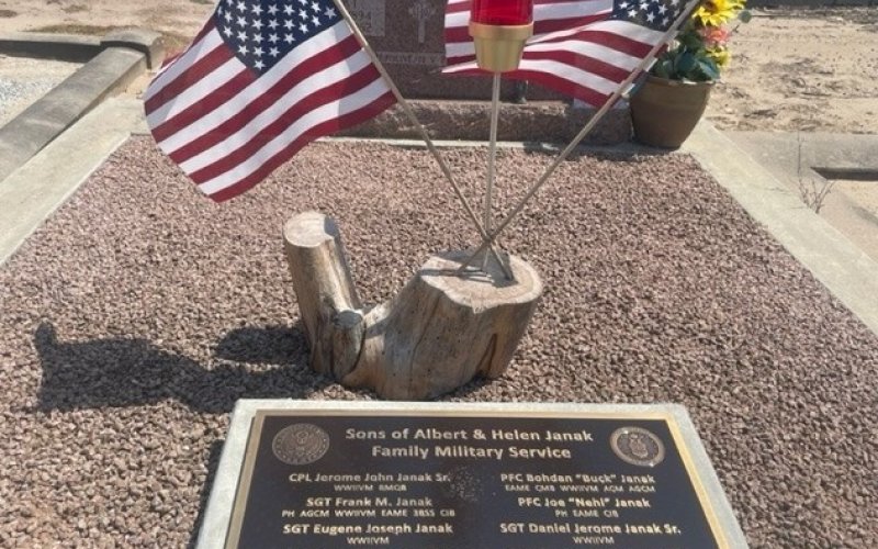 A close up of the plaque