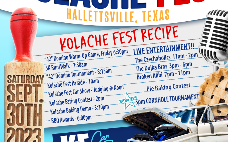 All sorts of stuff planned at the 2023 Kolache Fest...