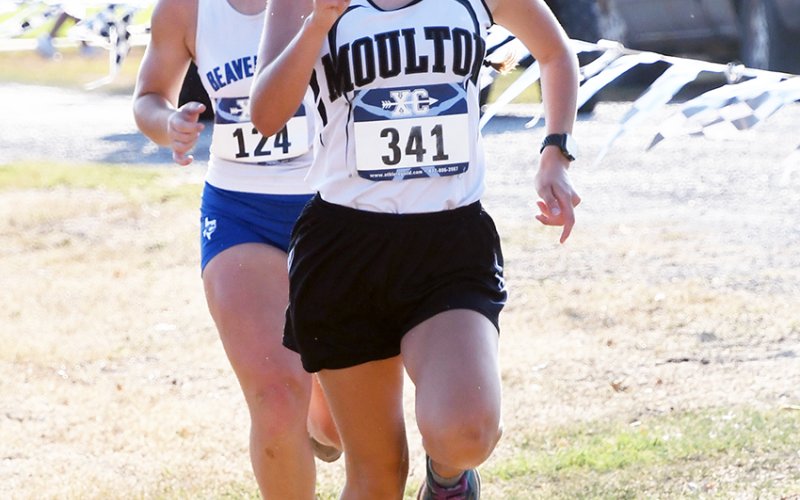 Estefania Colchado came in 10th place with a time of 14 minutes, 35 seconds. Photo by Mark Lube.