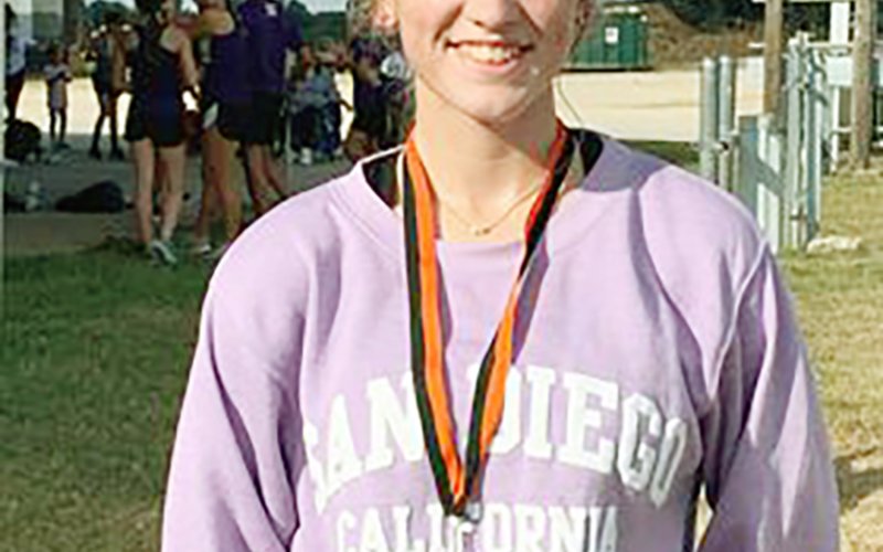 Hayleigh Burns was the Lady Comanches top finisher with seventh place. Photo courtesy of Michelle Winkenwerder.