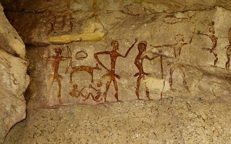 High art back when just 5 million humans had wandered by.