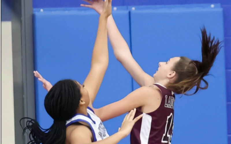 A YHS Lady Bulldog defends the ball. Photo courtesy of Raymond Rosas.