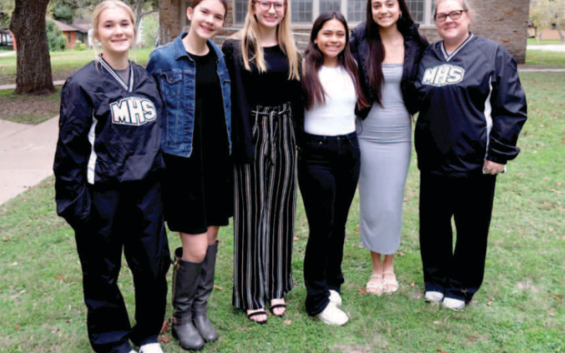 Moulton High School girls taking part in today’s Pearl Harbor Day parade and festivities at Honolulu, Hawaii, include Samantha Michael, Katie Richter, Abigail Siegel, Valeria Pinedo and Abygail Tinajero. They will be joined by cheer sponsor Tammy Machart and their families in what’s sure to be the trip of a lifetime for all involved. Those not able to join them today can still check it out at https://www.pearlharborparade.org/home via the webcast that begins at 8 p.m. Central Time this evening (Dec. 7)