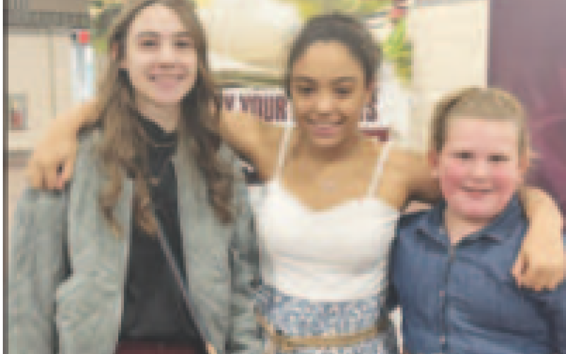 Pictured at left are Amanda Janak, Alaina Bogle, and Olivia Gonzales. They represented Lavaca County at the District 11 4-H Food Show. Contributed photo.