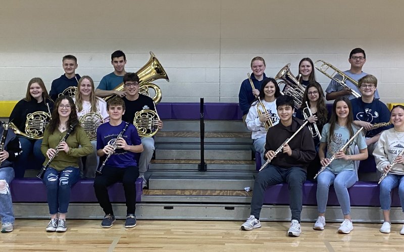 Row 1: Gracie Baker, Madeline Collins, Tyler Hemphill, Marco Lara, Evy Johnson, Emma Joslin; Row 2: Jillian Dierlam, Charlotte Grosenbacher, Jackson Welch, Brooke Palmer, Natalie Rainosek, Ben Thomas; Row 3: Kaleb Matula, Aiden Collins, Eve Roberts, Brianna Sofka, Jansen Flores.