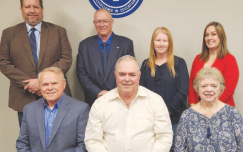 Pictured in the front row from left to right are President Glen Kusak, Terry Boening, and Darlene Renken. Pictured in the back row from left to right are Rodney Svec, Gary Colman, Amanda Fling, and Donnetta Sherrer.