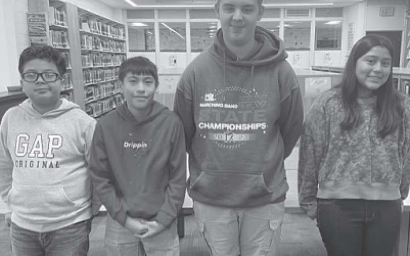 Pictured from left to right are Axel Rojo, Benito Olmedo, Gunnar Frank, and Sophia Barcenas. Contributed photo.
