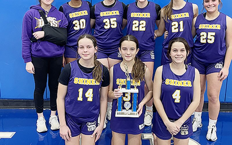 ottom from left are Emersyn Boehm, Marie Johnson and Jewel Caka. Top from left are  Grace Nevlud, Kiera Curtis, Harlee Sevcik, Harper Lenehan, Kayden Smith and Riley Fluitt. Photo courtesy of Courtney Johnson.