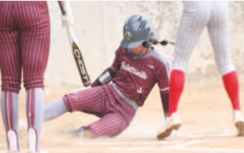 Rebecca Satsky scores vs. Bellville Thursday. Chuck Grafe/ Tribune-Herald