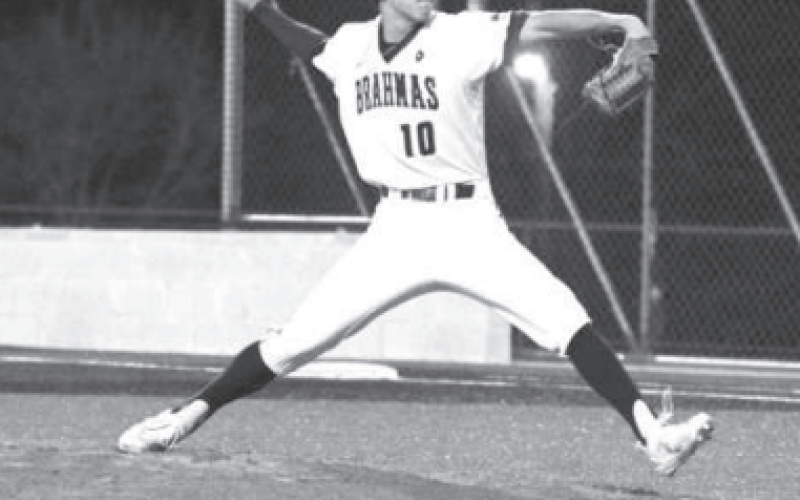Hudson Chenard was the starter and winner in the district-opening victory. Chuck Grafe/Tribune-Herald