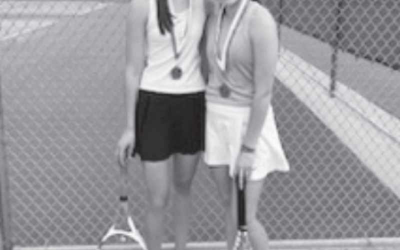 Olivia Etzler, left, and April Leopold. Contributed photo