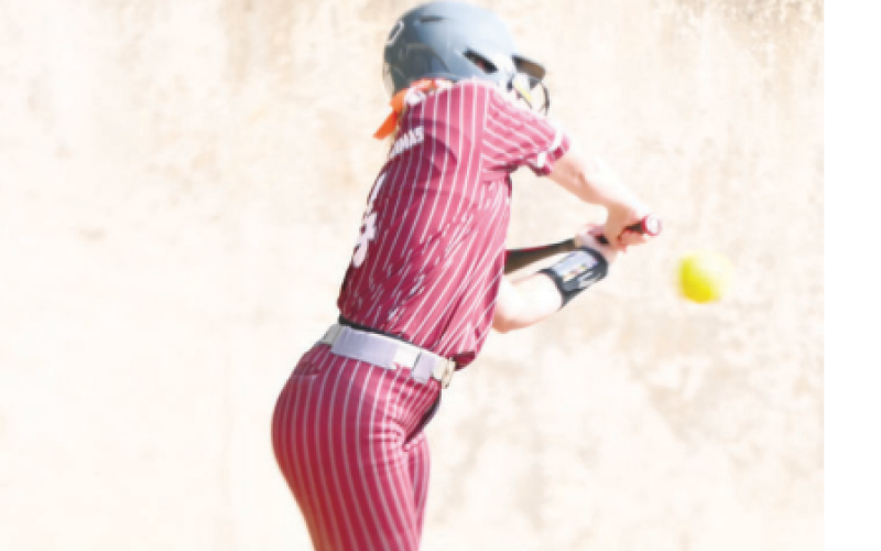 Ella Amsden has been steady at the plate all season. Chuck Grafe/ Tribune-Herald