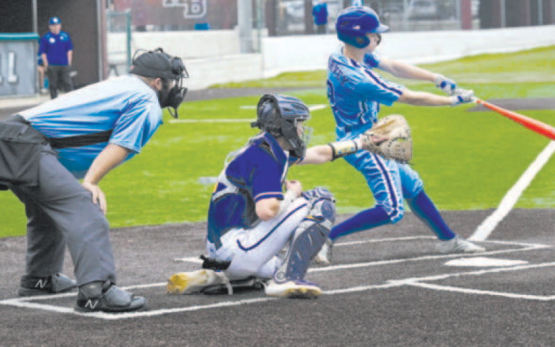 Emerson Harvey was four-for-nine in the last two games. Chuck Grafe/Tribune-Herald
