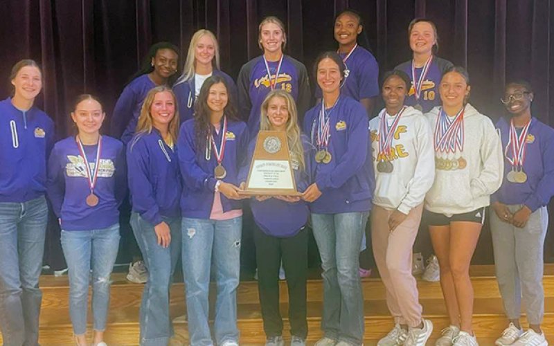 The Lady Comanches won the area track meet last week in Thrall. Photo courtesy of Kristi Peterson.