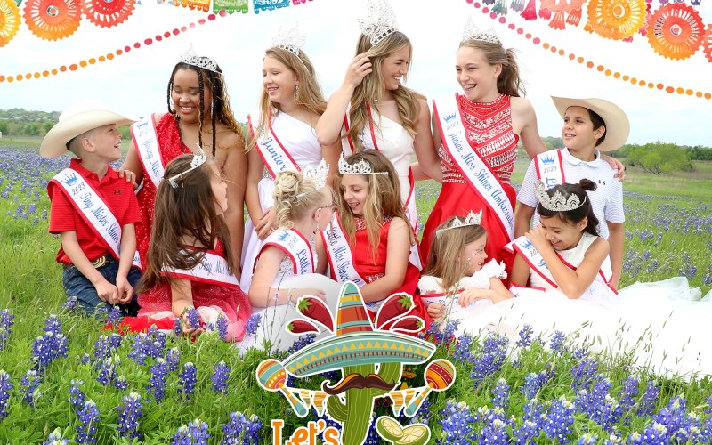 Pictured are members of the Shiner Royal Court.