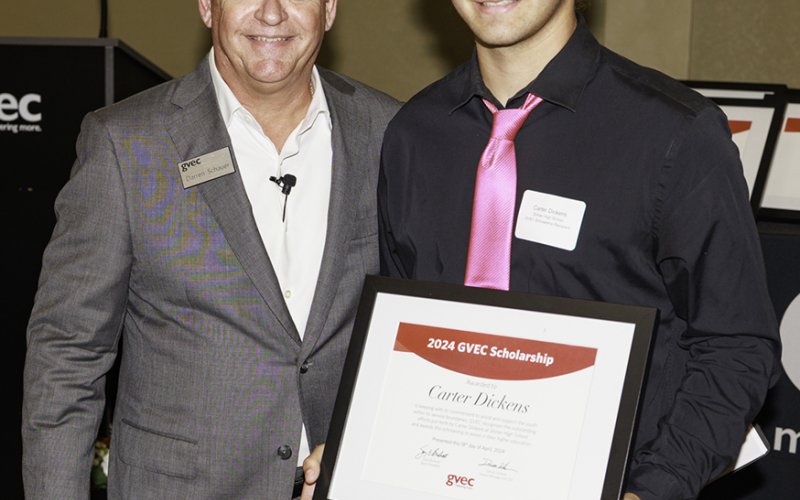 Shiner High School senior Carter Dickens will attend Victoria College in the fall.