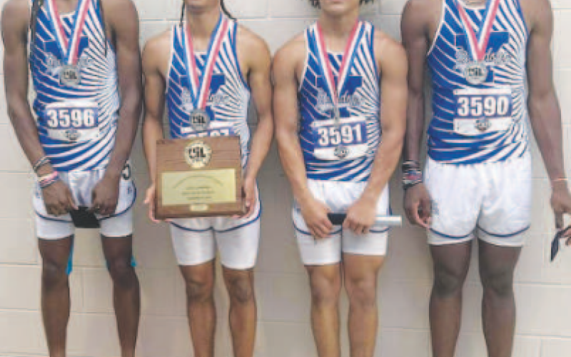 Pictured from left to right are Zach Taylor, Qyion Williams, Trae Cuellar, and X'Zavier Barnett. Contributed photo.