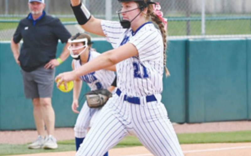 Haley Noska owned the circle with a two-hitter in the championship game. Lisa Noska for the Tribune-Herald