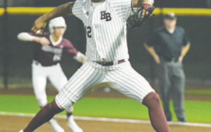 Jorian Wilson pitched well for the Brahmas in relief. Chuck Grafe/Tribune-Herald
