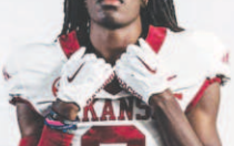 YHS Bulldog senior Zach Taylor will play as wide receiver for the Arkansas Razorbacks. Contributed photo.