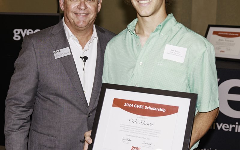 Shiner High School senior Cale Shows will attend TSTC in Rosenberg in the fall.