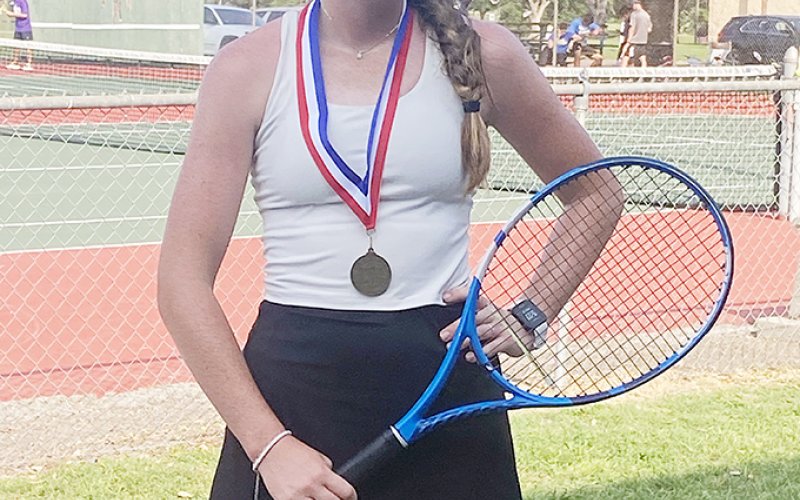 Girls singles. Callie Chrismon. Photo courtesy of Desiree Nitsch.