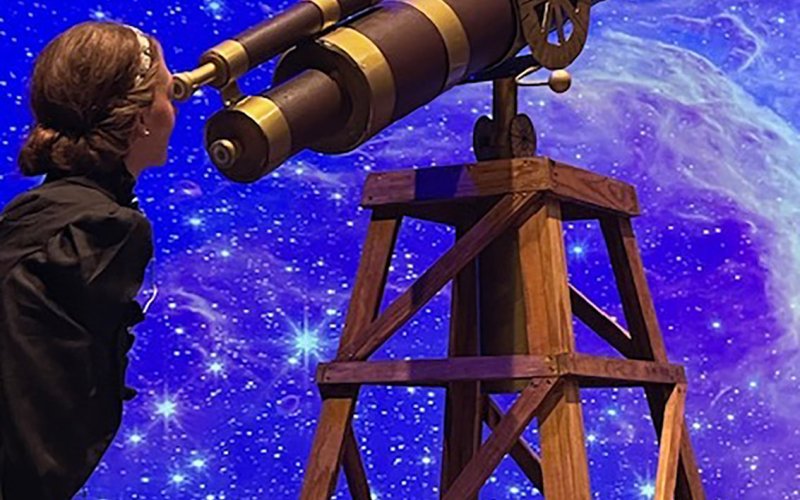 Mark Cormier crafted the telescope which was pivotal for the play.
