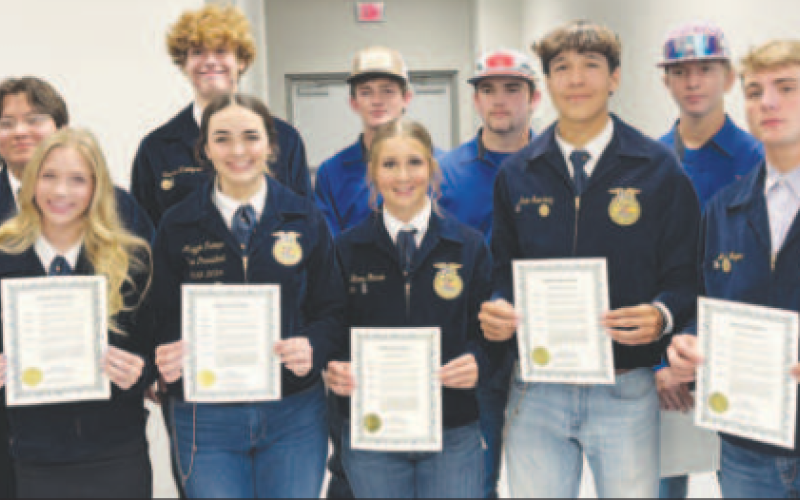 Yoakum High School FFA 2024 State FFA Contest participants.