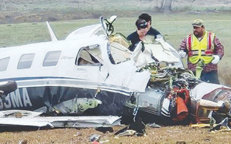 Four people perished in a plane crash 16 months ago near the Yokaum Airport. The sole survivor, Kennon Vaughn, escaped the wreckage and called for assistance. Contributed photo.