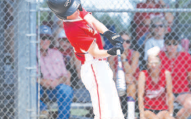 Konnor Chance hits the first of two home runs he had Saturday. Chuck Grafe/ Tribune-Herald