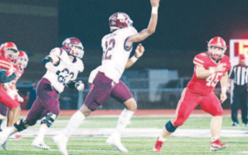Jorian Wilson had a banner year at quarterback for the Brahmas in ’23. Chuck Grafe/Tribune-Herald